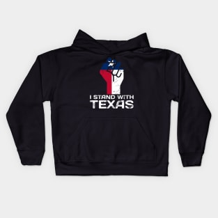 I stand with texas Kids Hoodie